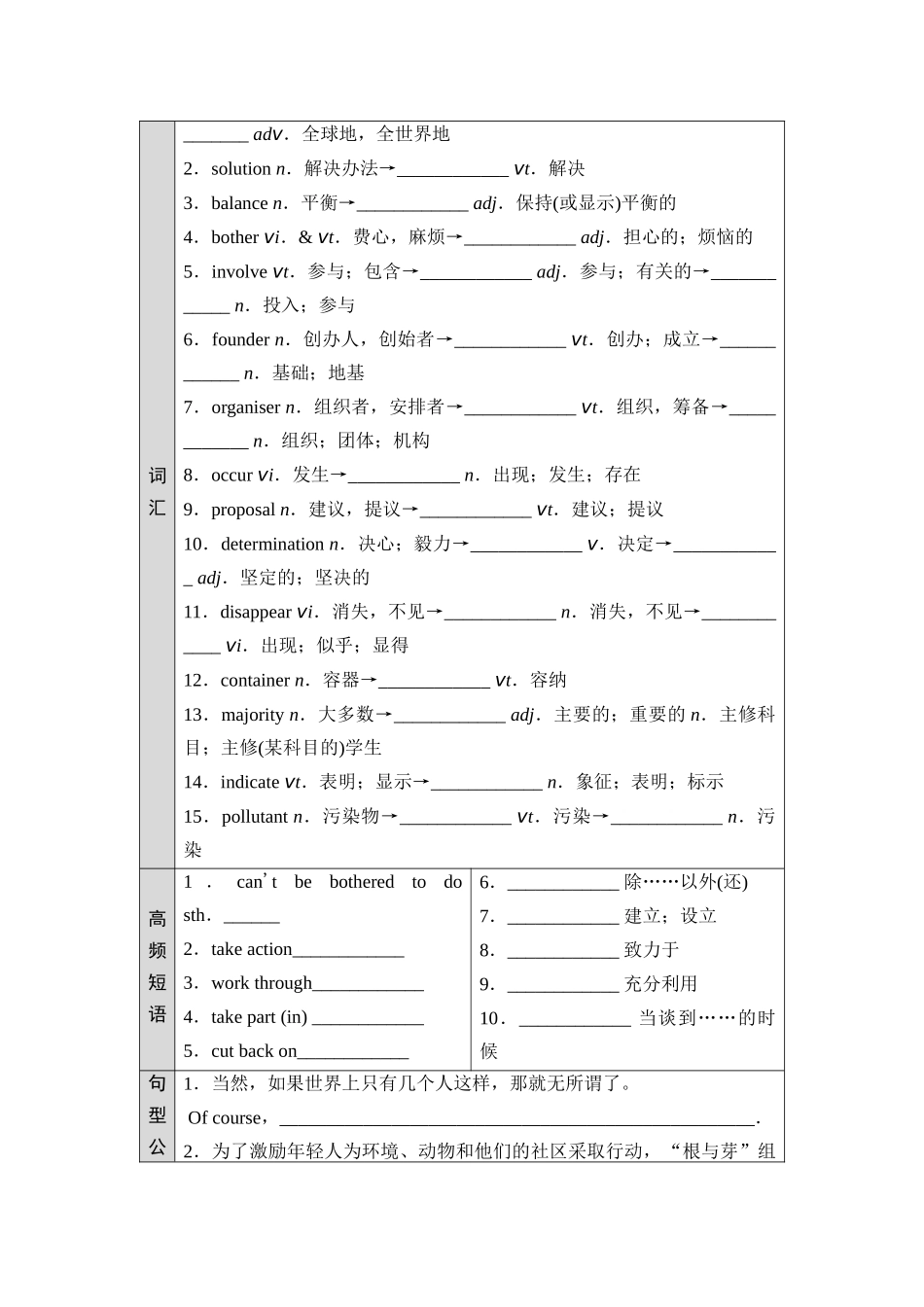 2026版《课堂新坐标》高三英语一轮复习北师大版08必修第三册UNIT8GREENLIVING.docx_第2页