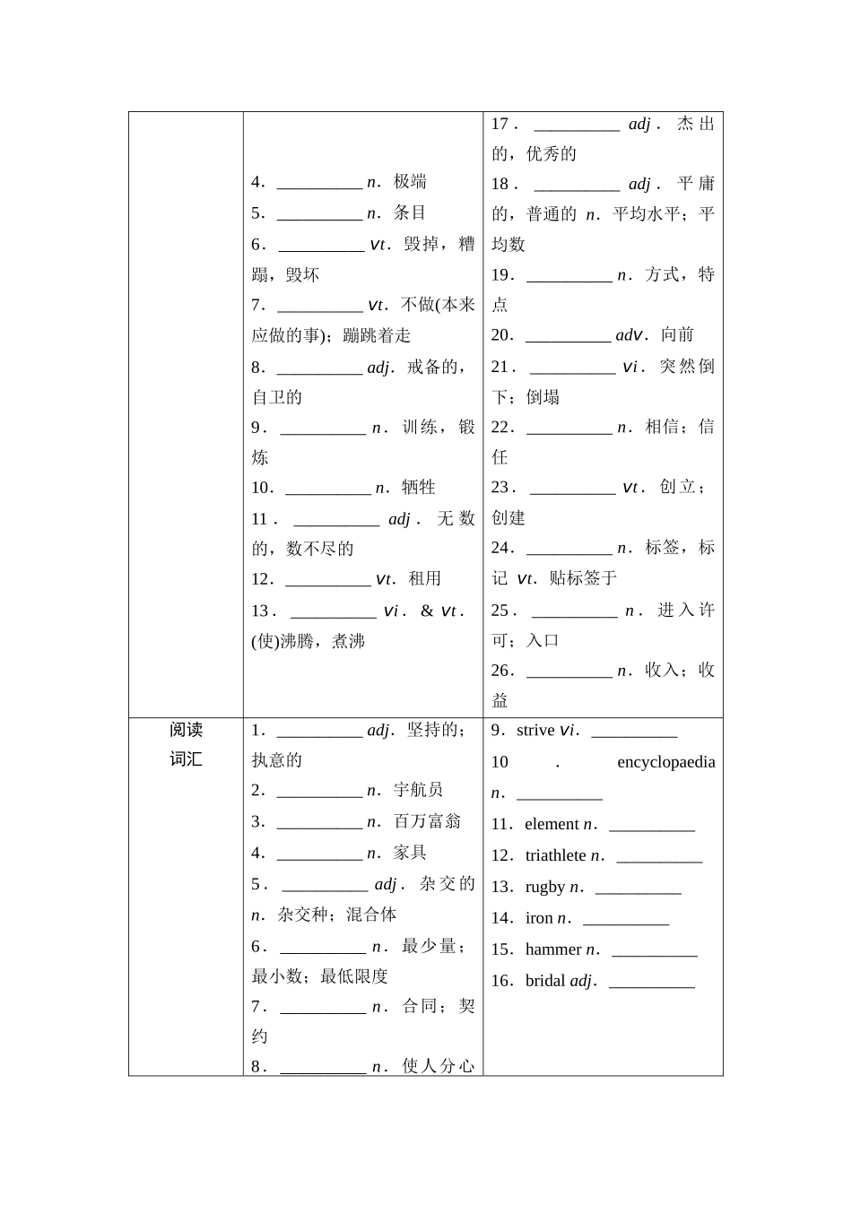 2026版《课堂新坐标》高三英语一轮复习北师大版11第一部分选择性必修第一册UNIT2SUCCESS(1).docx_第2页