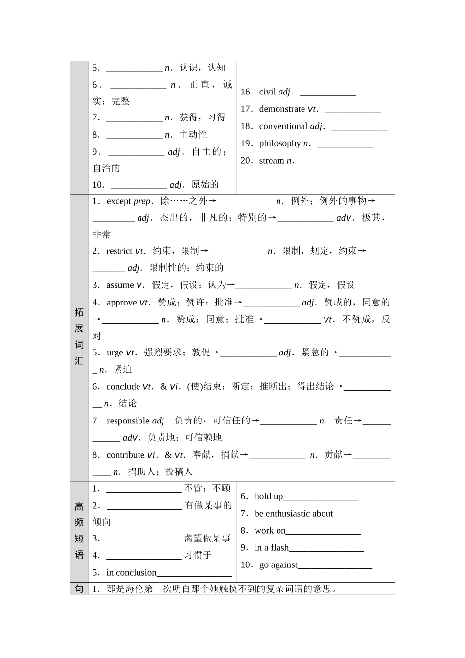 2026版《课堂新坐标》高三英语一轮复习北师大版14选择性必修第二册UNIT5EDUCATION.docx_第2页