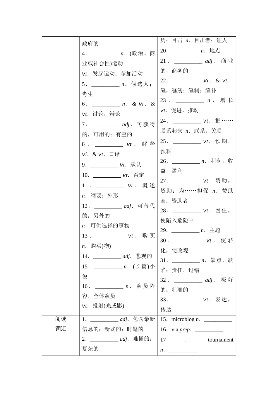 2026版《课堂新坐标》高三英语一轮复习北师大版15第一部分选择性必修第二册UNIT6THEMEDIA(1).docx_第2页