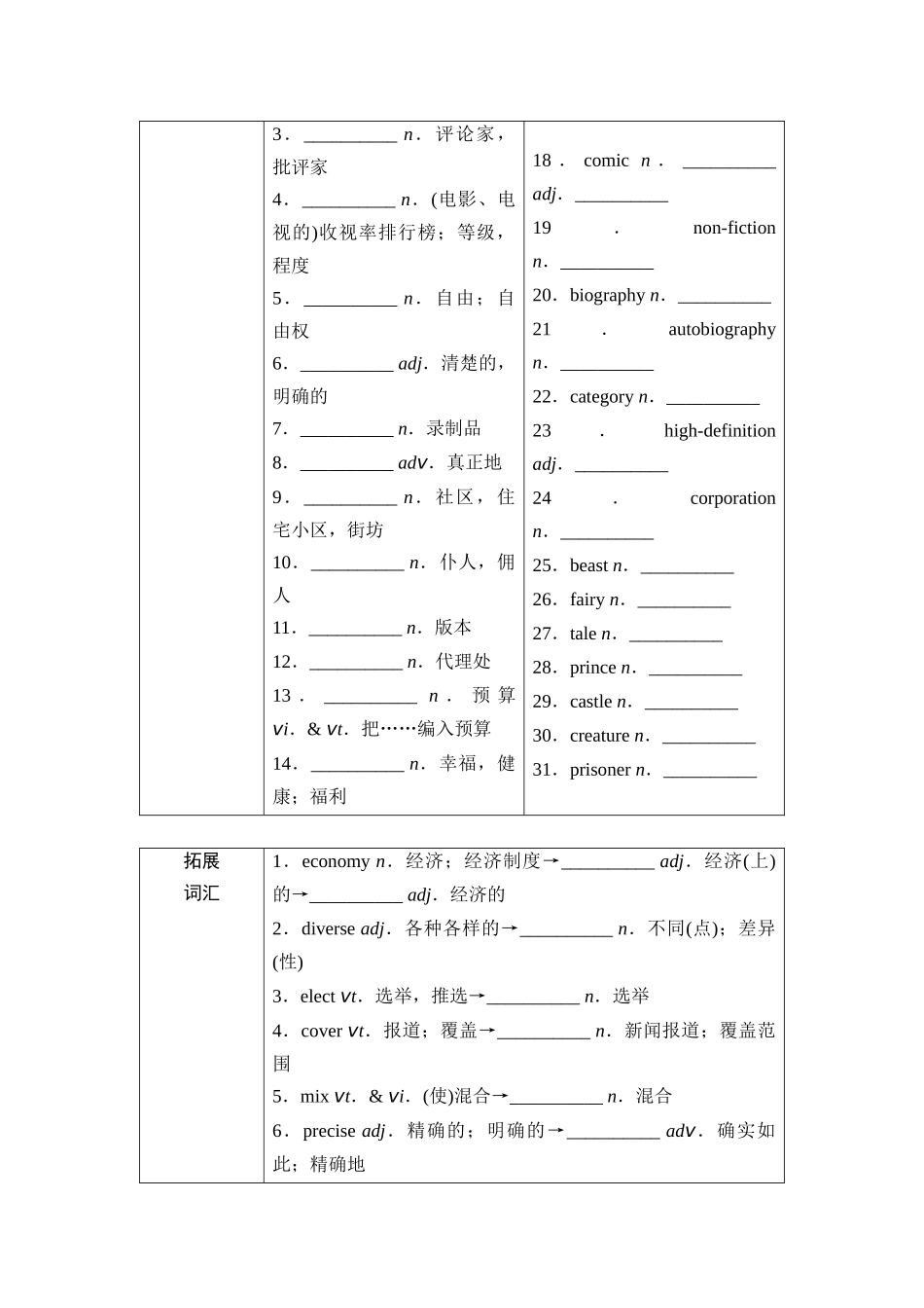 2026版《课堂新坐标》高三英语一轮复习北师大版15第一部分选择性必修第二册UNIT6THEMEDIA(1).docx_第3页