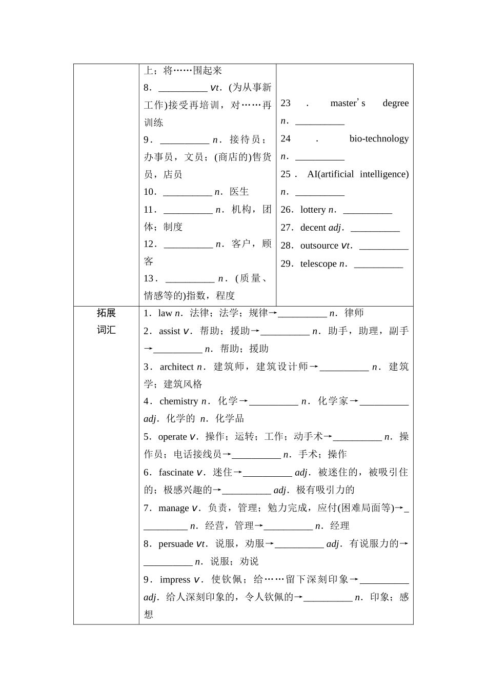 2026版《课堂新坐标》高三英语一轮复习北师大版16第一部分选择性必修第三册UNIT7CAREERS(1).docx_第3页