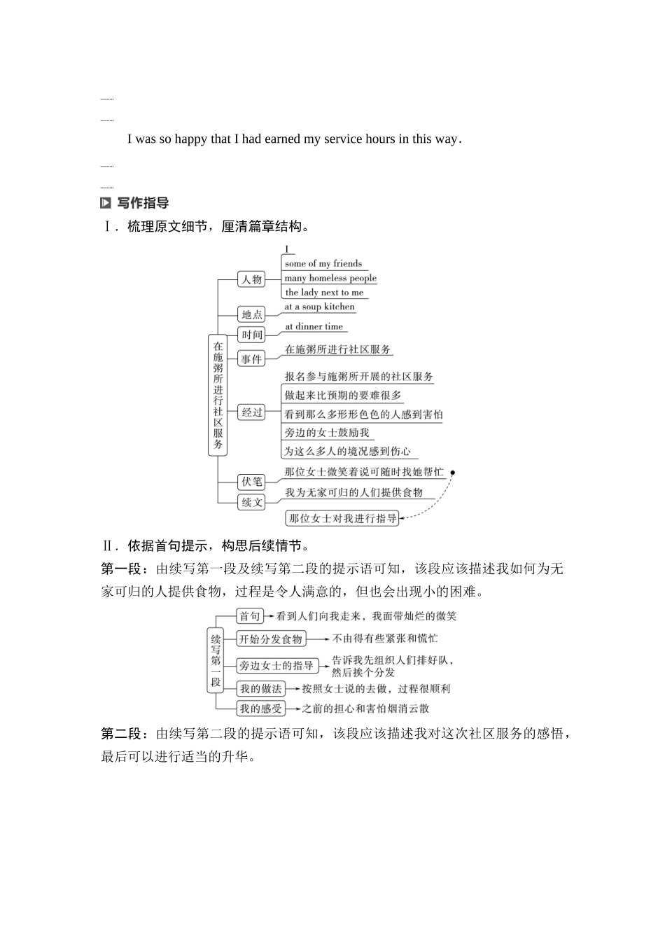 2026版《课堂新坐标》高三英语一轮复习北师大版47第三部分读后续写第二节第5讲续写热点话题热心助人.docx_第2页