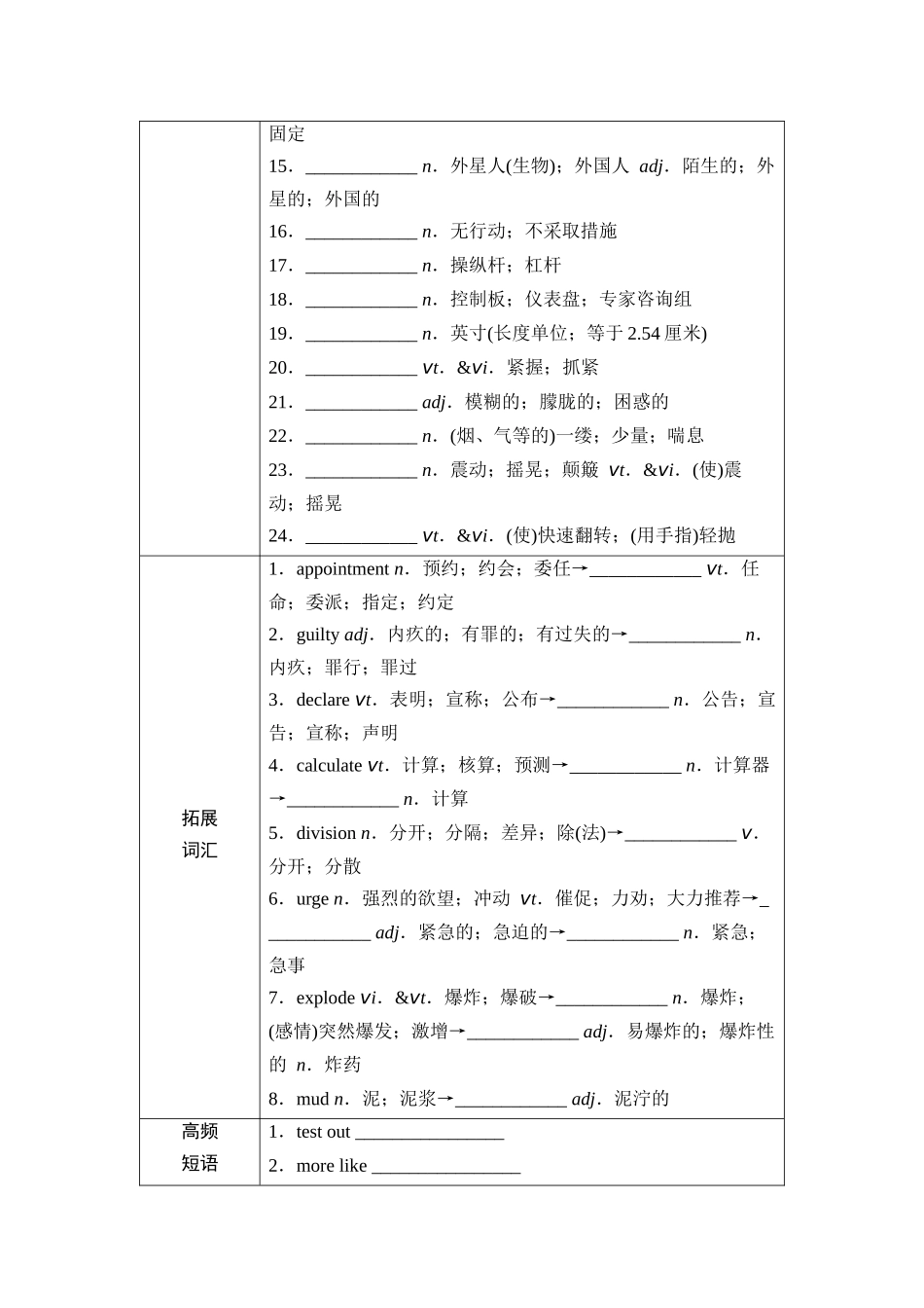 2026版《课堂新坐标》高三英语一轮复习人教版32第一部分选择性必修第四册UNIT1SCIENCEFICTION.docx_第3页