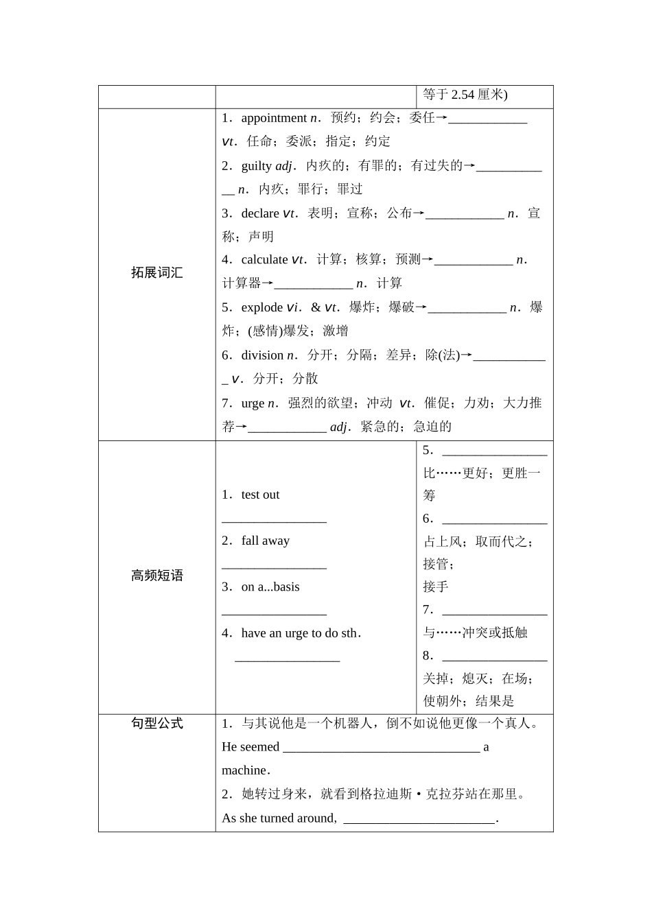 2026版《课堂新坐标》高三英语一轮复习人教版32选择性必修第四册UNIT1SCIENCEFICTION.docx_第2页