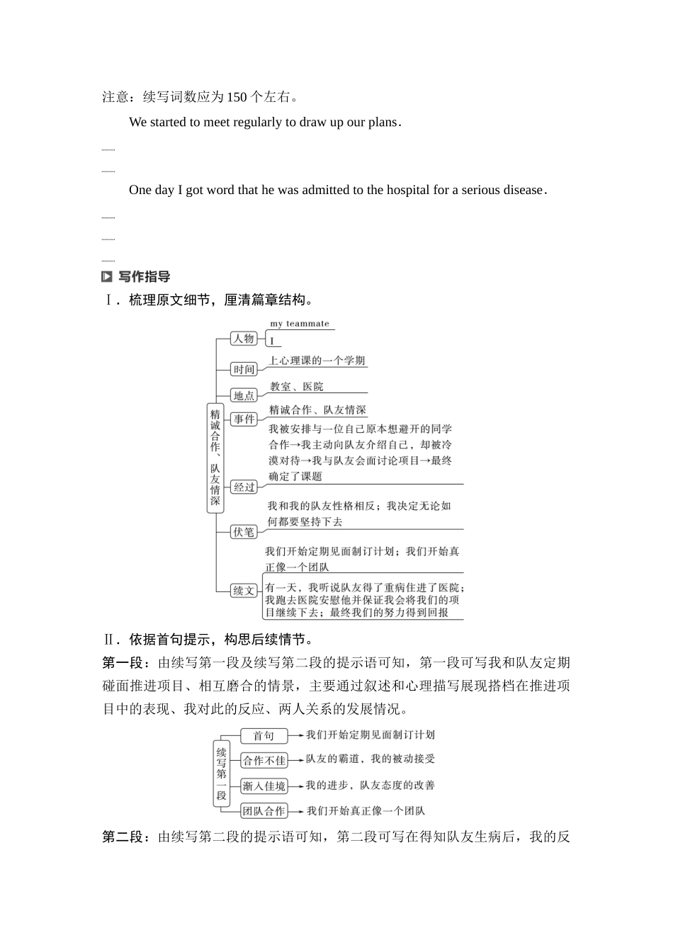 2026版《课堂新坐标》高三英语一轮复习人教版63第三部分读后续写第二节第3讲续写热点话题团队合作.docx_第2页