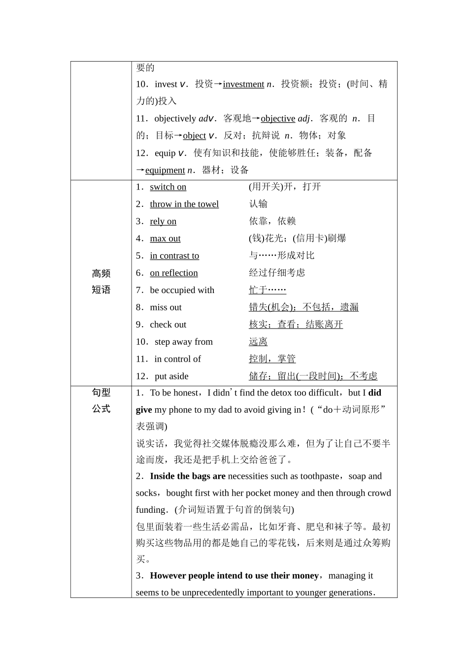 2026版《课堂新坐标》高三英语一轮复习外研社版26第一部分选择性必修第二册Unit2Improvingyourself.docx_第3页