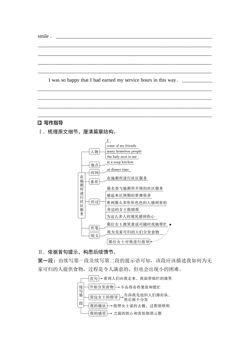 2026版《课堂新坐标》高三英语一轮复习外研社版68第三部分读后续写第二节第5讲续写热点话题热心助人.docx_第2页