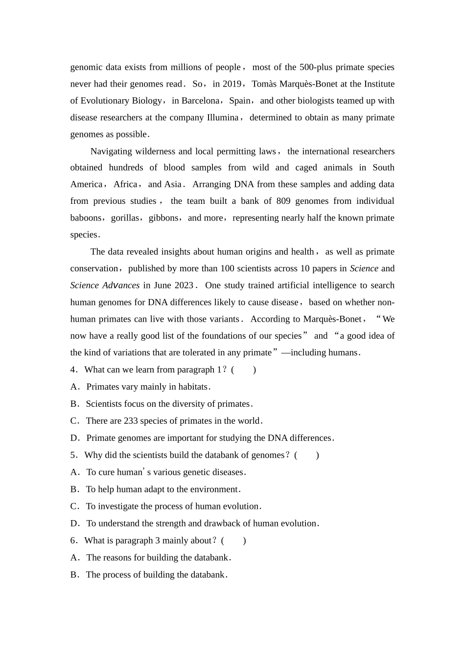 2026版《课堂新坐标》高三英语一轮复习外研社版课时数智作业23.docx_第3页