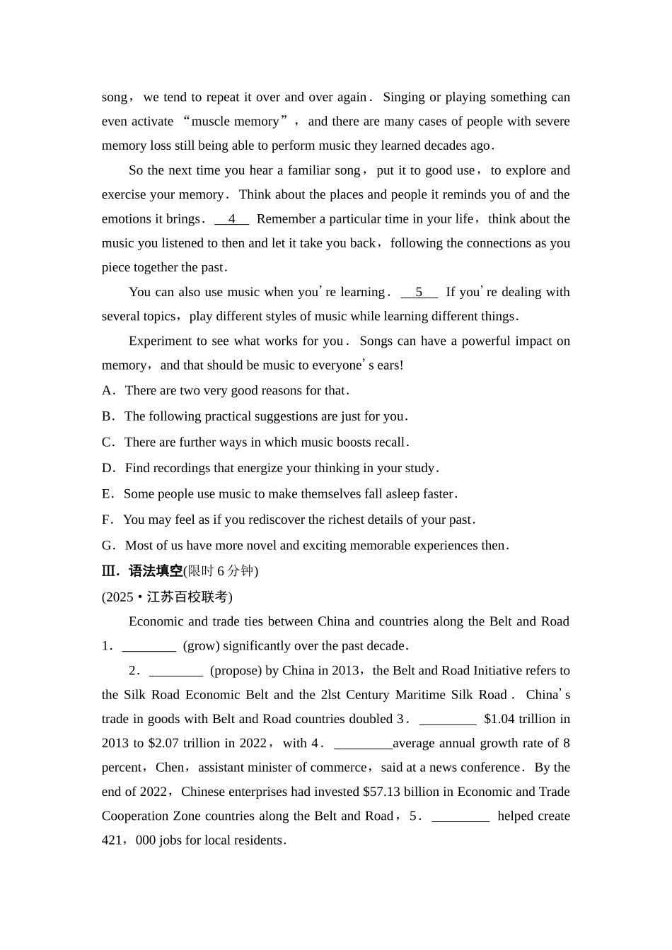 2026版《课堂新坐标》高三英语一轮复习译林版28课时数智作业(二十八)选择性必修第一册UNIT2Theuniversallanguage.docx_第3页
