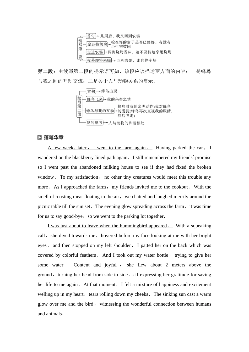 2026版《课堂新坐标》高三英语一轮复习译林版58第三部分读后续写第二节第6讲续写热点话题人与动物.docx_第3页