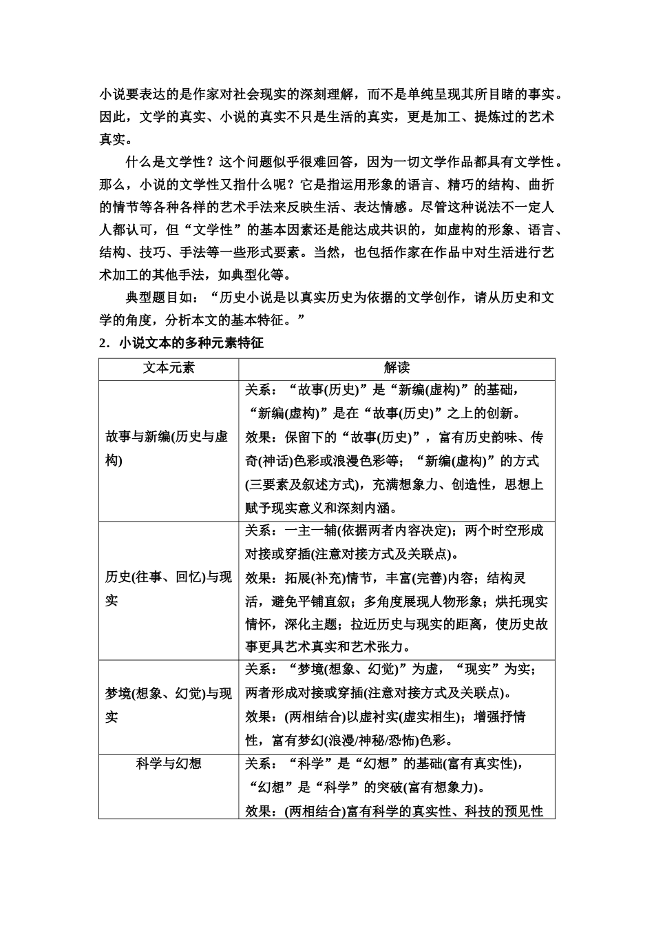 2026版《课堂新坐标》高三语文一轮复习（教考衔接）39板块三专题一学案50分析小说本质特征和元素特征.docx_第3页