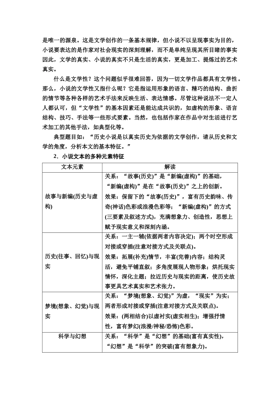 2026版《课堂新坐标》高三语文一轮复习（教考衔接）55板块三专题一学案50分析小说本质特征和元素特征.docx_第3页