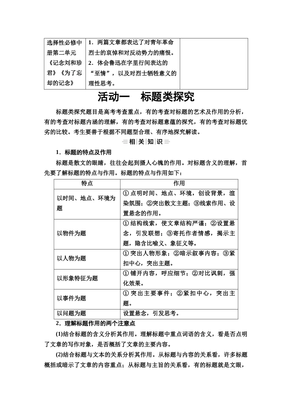 2026版《课堂新坐标》高三语文一轮复习（教考衔接）62板块三专题二学案57探究散文情感内涵和阅读体验.docx_第2页