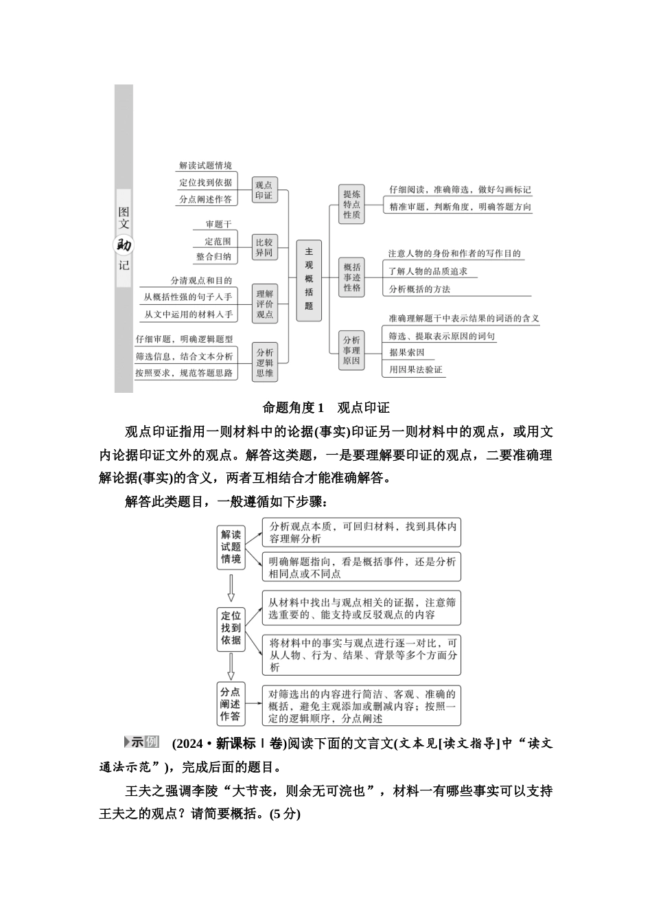 2026版《课堂新坐标》高三语文一轮复习（通用版）39板块三专题一考题研析任务突破三第2讲精细分析筛选，速解主观概括题.docx_第2页