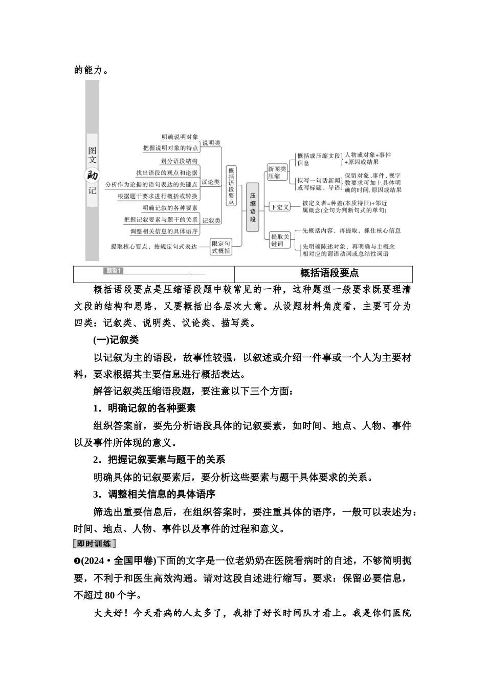 2026版《课堂新坐标》高三语文一轮复习（通用版）57板块四考题研析任务突破二第1讲思维聚合发散，压缩扩展语段.docx_第2页