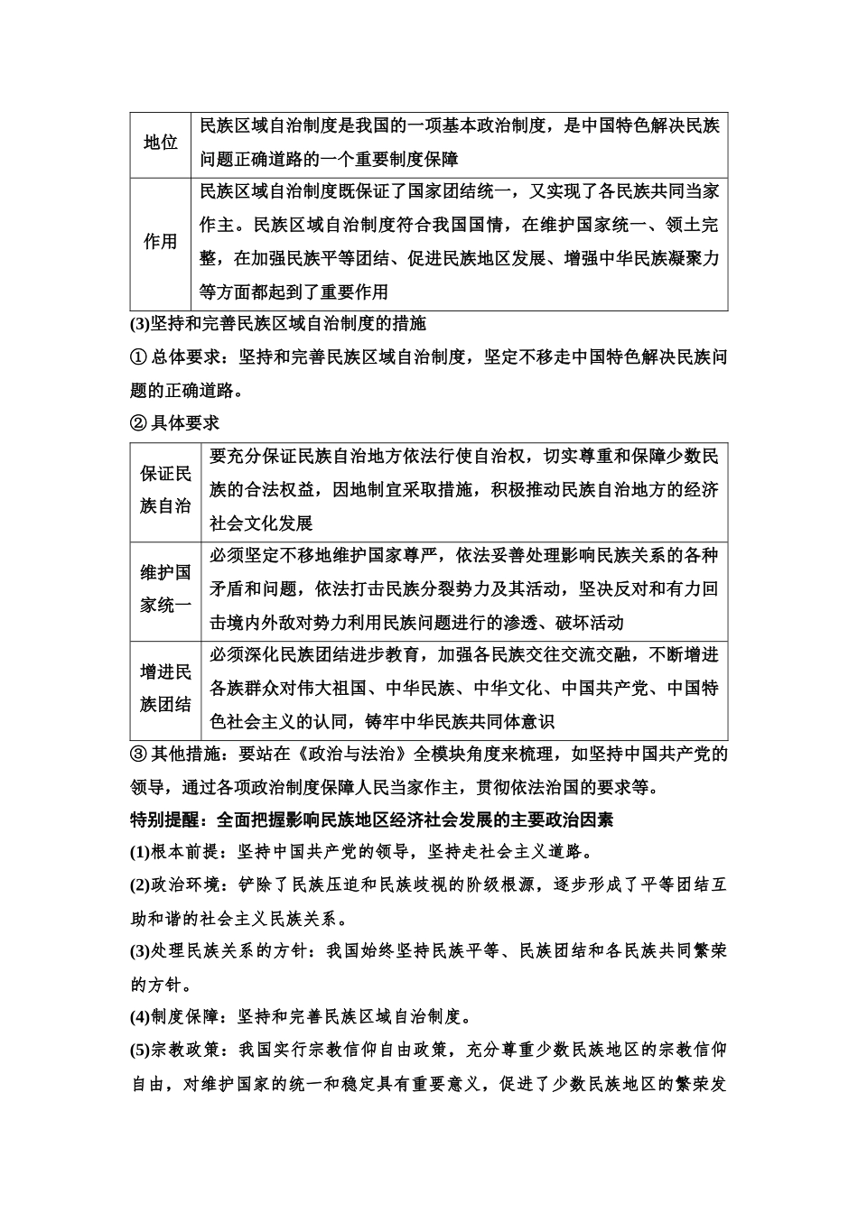2026版《课堂新坐标》高三政治一轮复习江苏专版18必修3第二单元第十三课课时2民族区域自治制度和基层群众自治制度(1).docx_第3页