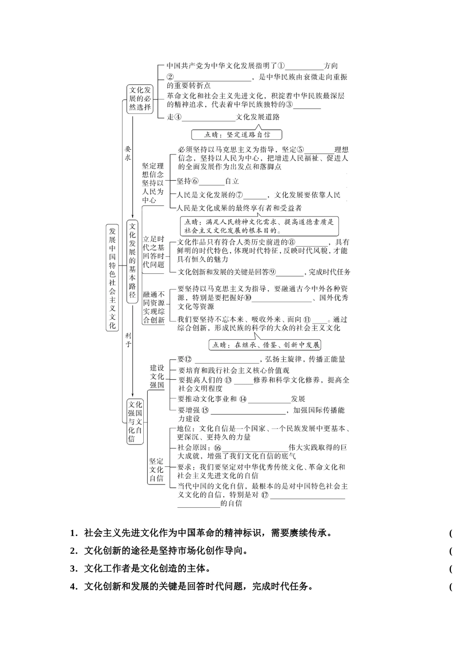 2026版《课堂新坐标》高三政治一轮复习江苏专版33必修4第三单元第二十五课发展中国特色社会主义文化(1).docx_第2页