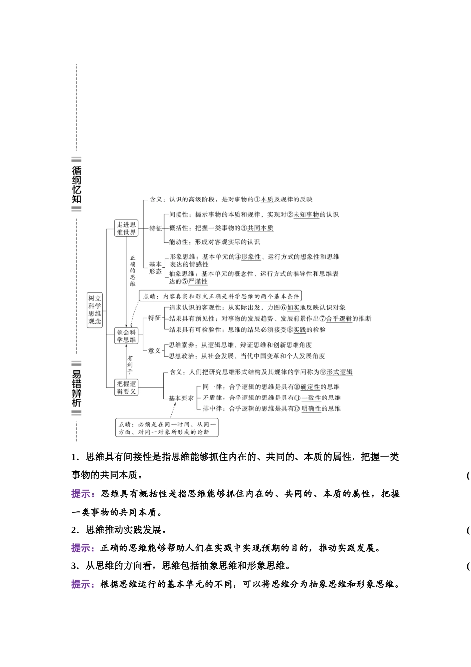 2026版《课堂新坐标》高三政治一轮复习江苏专版55选择性必修3第一单元第四十四课树立科学思维和把握逻辑要义.docx_第2页