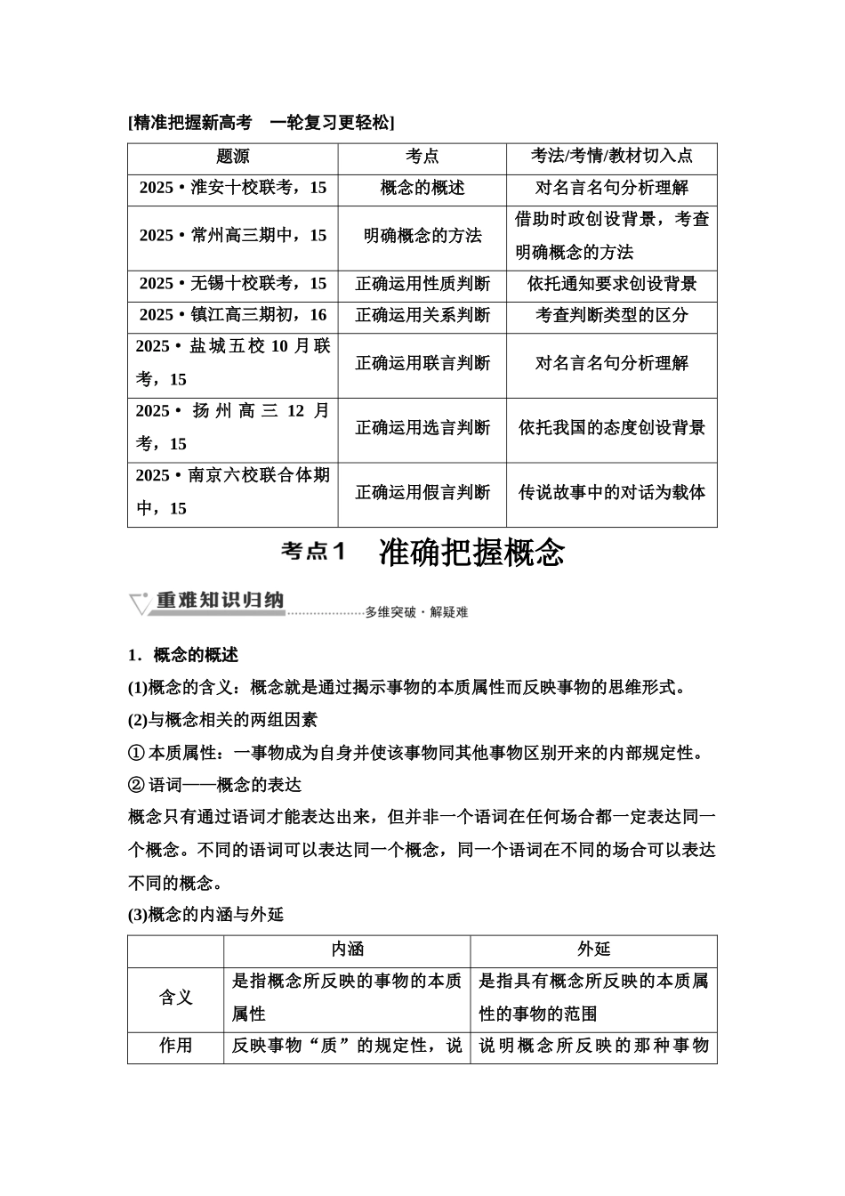 2026版《课堂新坐标》高三政治一轮复习江苏专版56选择性必修3第二单元第四十五课概念与判断.docx_第3页