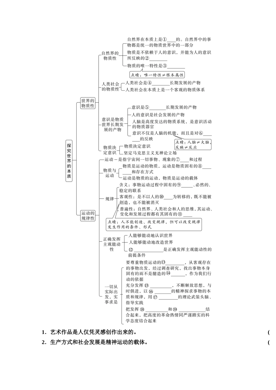 2026版《课堂新坐标》高三政治一轮复习通用版27必修4第一单元第十八课探究世界的本质(1).docx_第2页