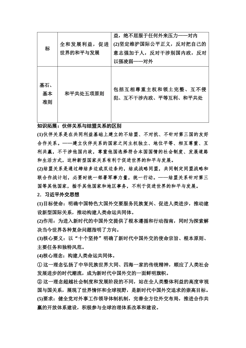 2026版《课堂新坐标》高三政治一轮复习通用版41选择性必修1第二单元第二十九课中国的外交(1).docx_第3页