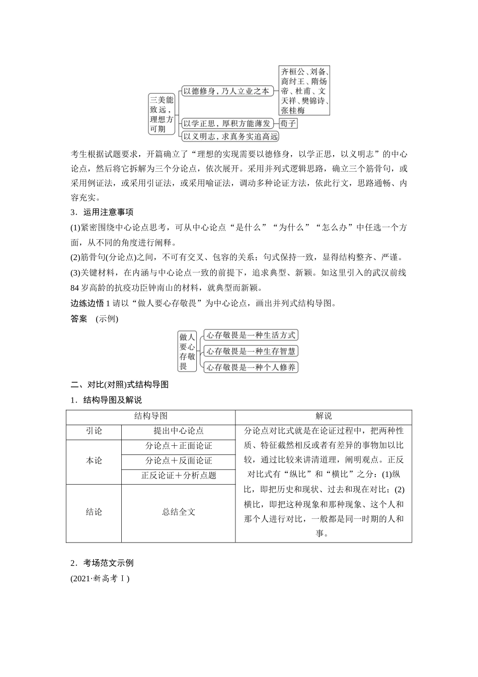 第10部分写作突破议论文写作训练1掌握结构导图(常规式)——借助导图，形成思路.docx_第2页