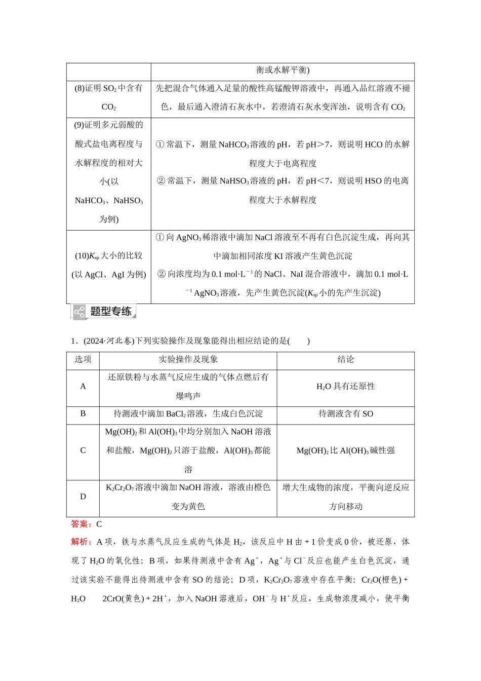 2026《金版教程》高考复习方案化学创新版-高考题型专项突破  微型实验设计与评价.docx_第2页