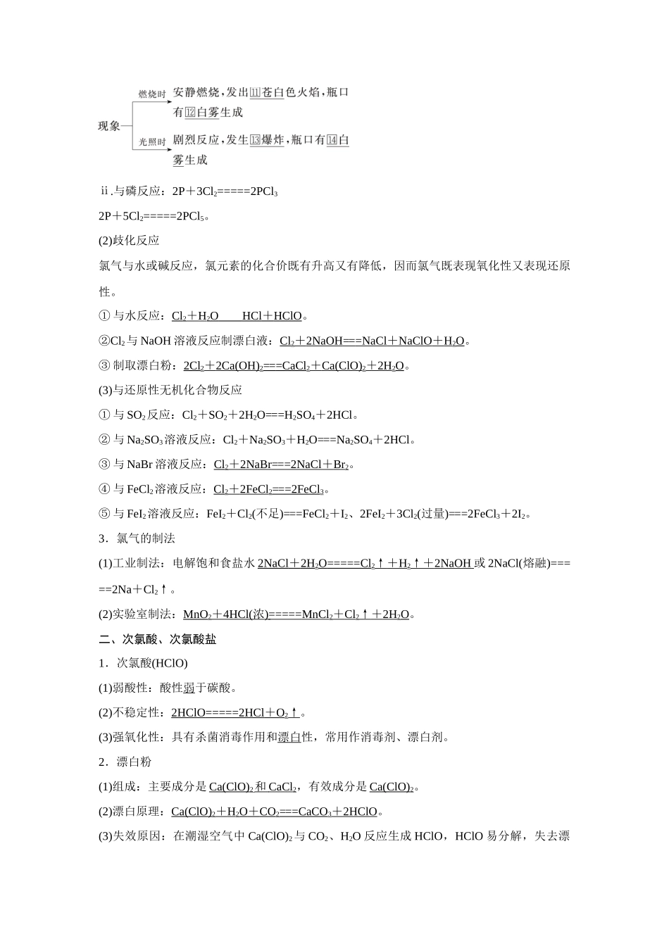 2026《金版教程》高考复习方案化学经典版-第1讲  氯及其重要化合物.docx_第2页