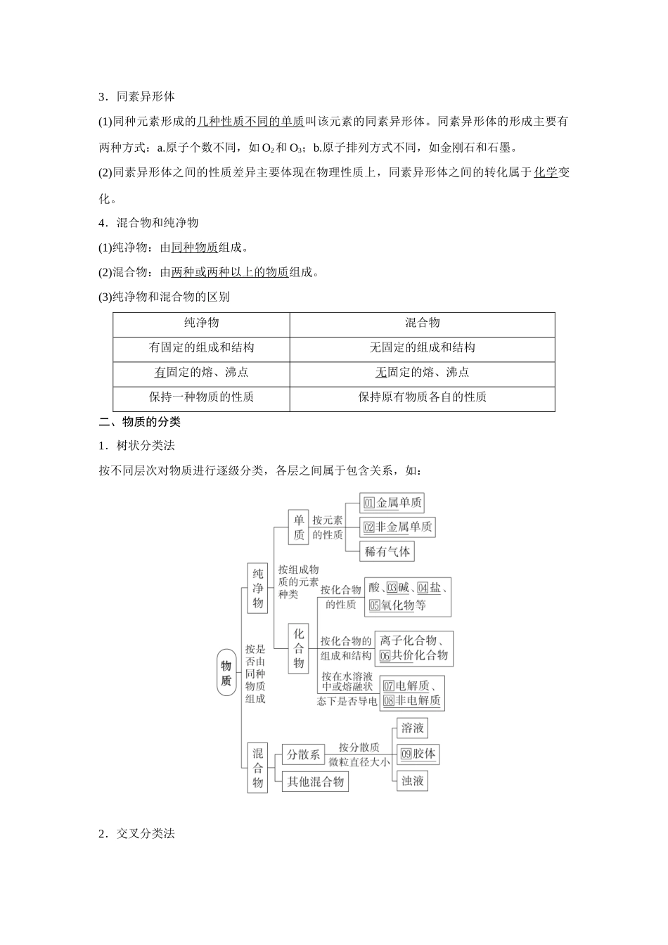 2026《金版教程》高考复习方案化学经典版-第1讲  物质的分类及转化.docx_第2页
