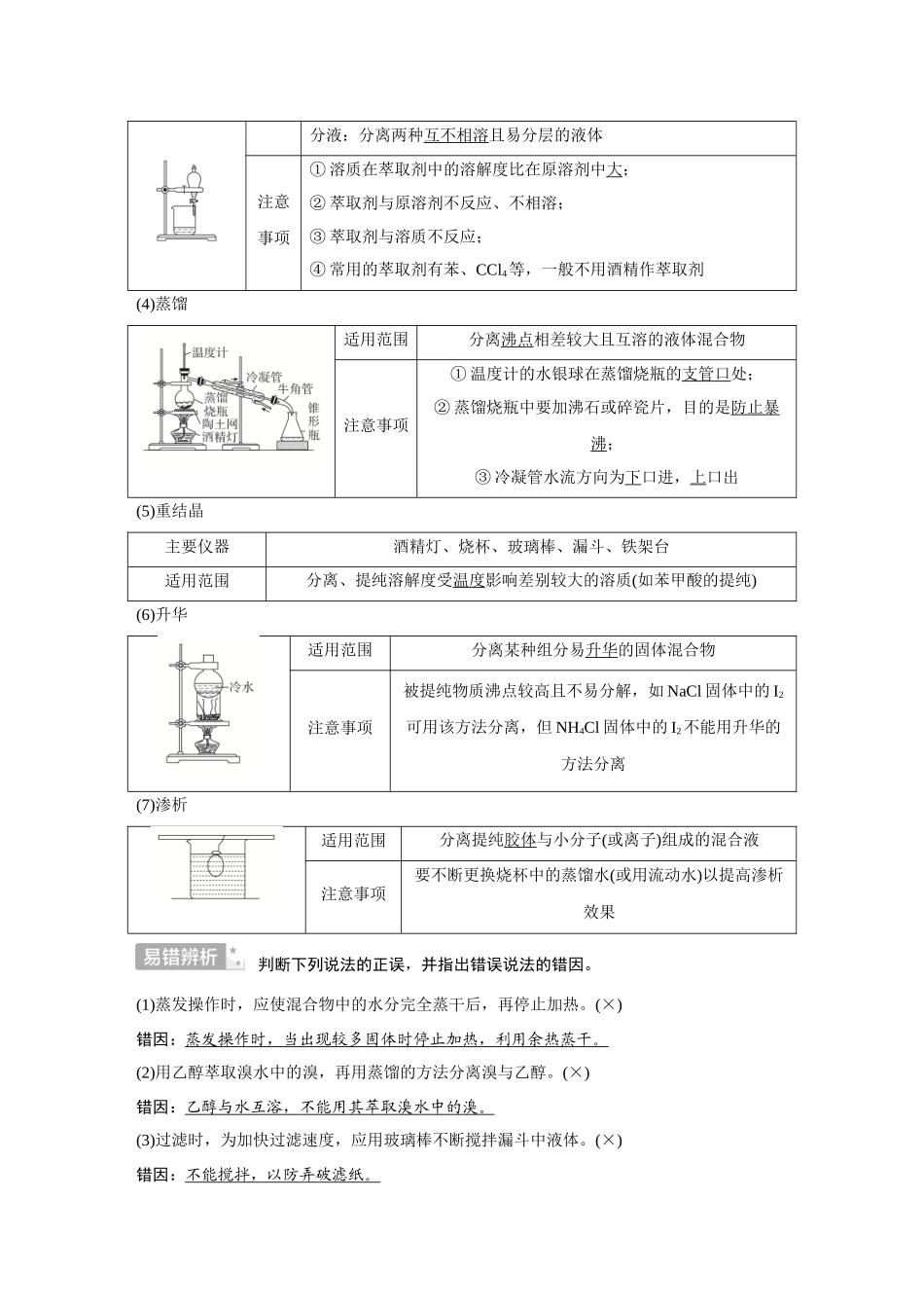 2026《金版教程》高考复习方案化学经典版-第2讲  物质的分离、提纯与鉴别.docx_第2页