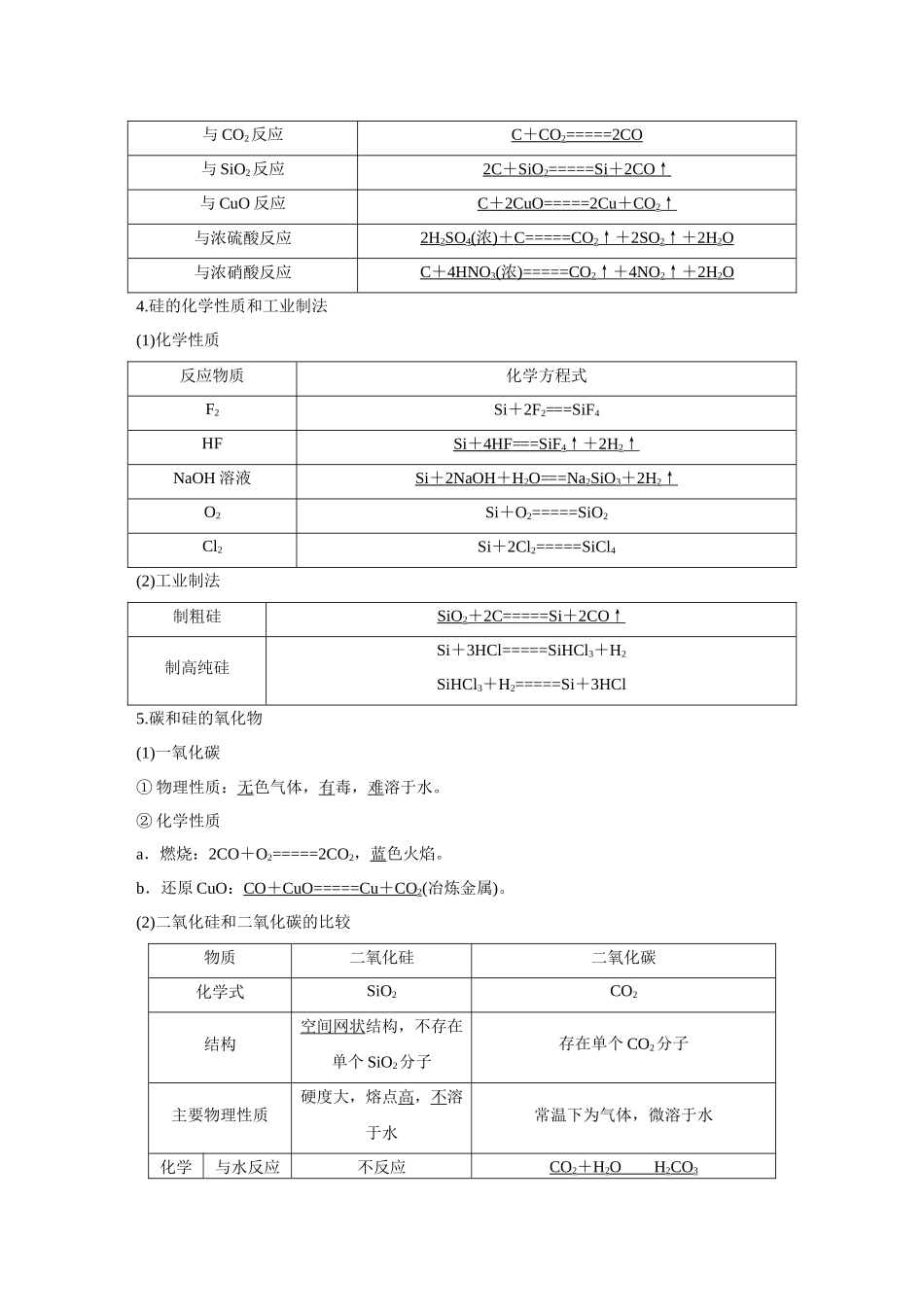 2026《金版教程》高考复习方案化学经典版-第4讲  碳、硅及无机非金属材料.docx_第2页