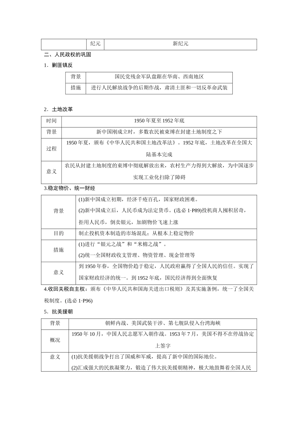 2026《金版教程》高考复习方案历史创新版-第25讲  中华人民共和国成立和向社会主义的过渡.docx_第3页