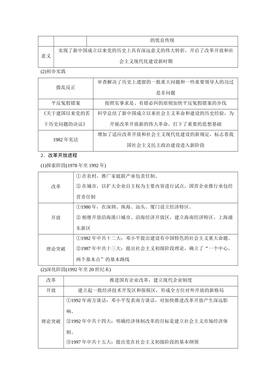 2026《金版教程》高考复习方案历史创新版-第27讲  改革开放和社会主义现代化建设新时期.docx_第3页