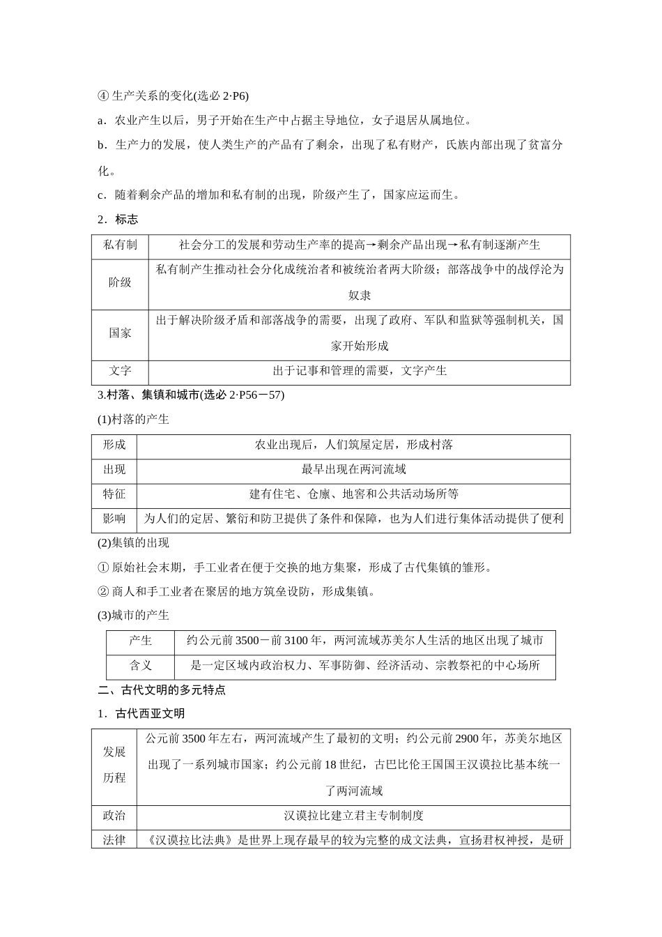 2026《金版教程》高考复习方案历史创新版-第29讲  文明的产生与早期发展.docx_第3页