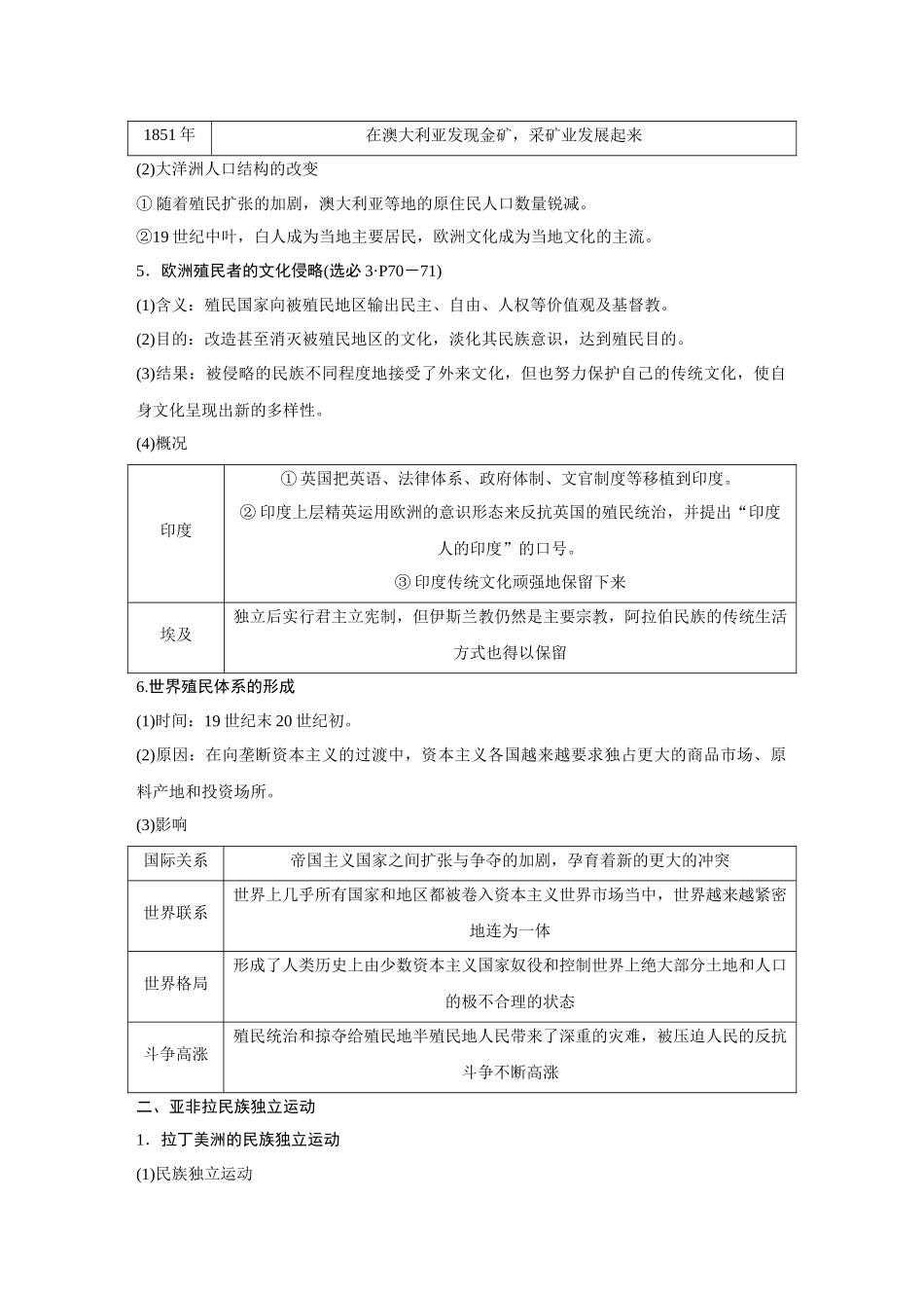 2026《金版教程》高考复习方案历史创新版-第38讲  资本主义世界殖民体系与亚非拉民族独立运动.docx_第3页