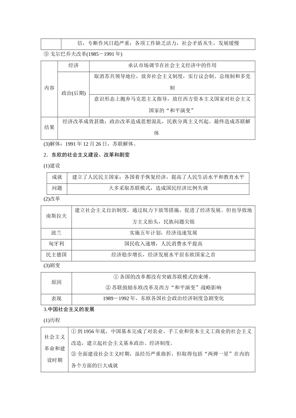 2026《金版教程》高考复习方案历史创新版-第44讲  社会主义国家的发展与变化和新兴国家的发展与文化.docx_第2页