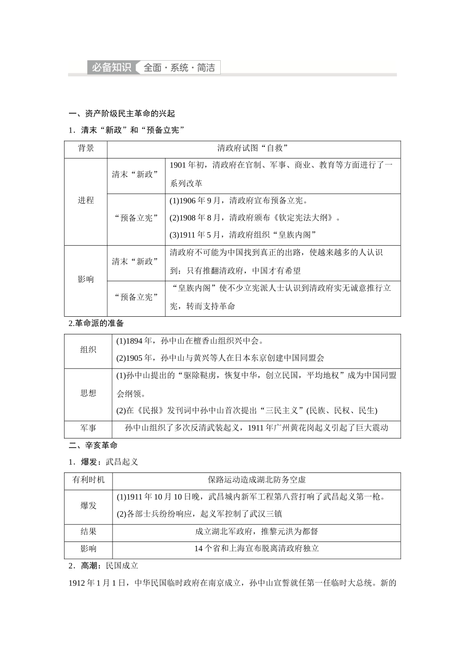 2026《金版教程》高考复习方案历史经典版-第16讲　辛亥革命.docx_第2页