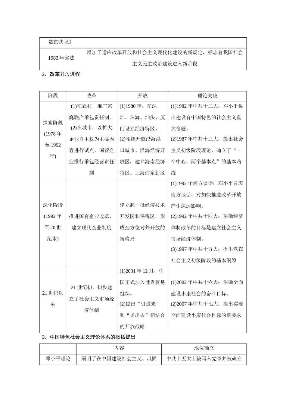 2026《金版教程》高考复习方案历史经典版-第25讲　改革开放和社会主义现代化建设新时期.docx_第3页