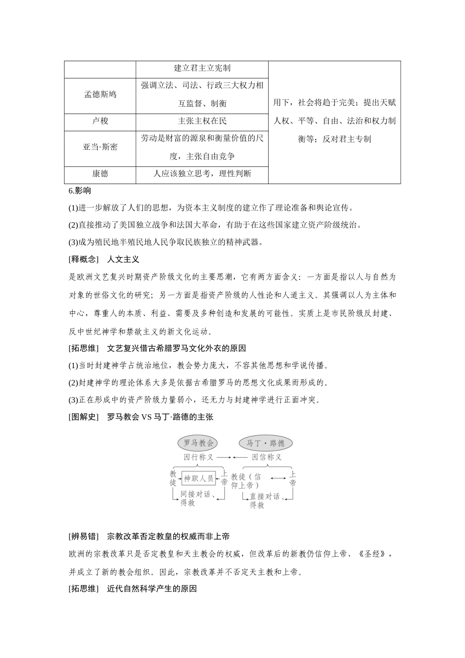 2026《金版教程》高考复习方案历史经典版-第31讲　欧洲的思想解放运动.docx_第3页