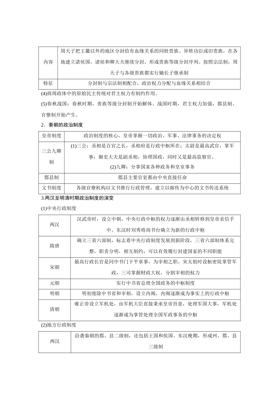 2026《金版教程》高考复习方案历史经典版-第44讲  中国古代至当代的政治制度.docx_第2页