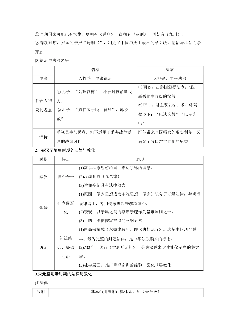 2026《金版教程》高考复习方案历史经典版-第48讲  法律与教化.docx_第2页