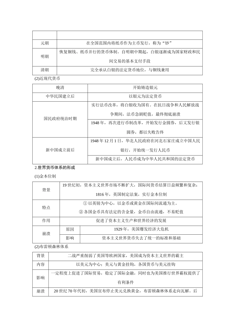 2026《金版教程》高考复习方案历史经典版-第51讲  货币与赋税制度.docx_第2页