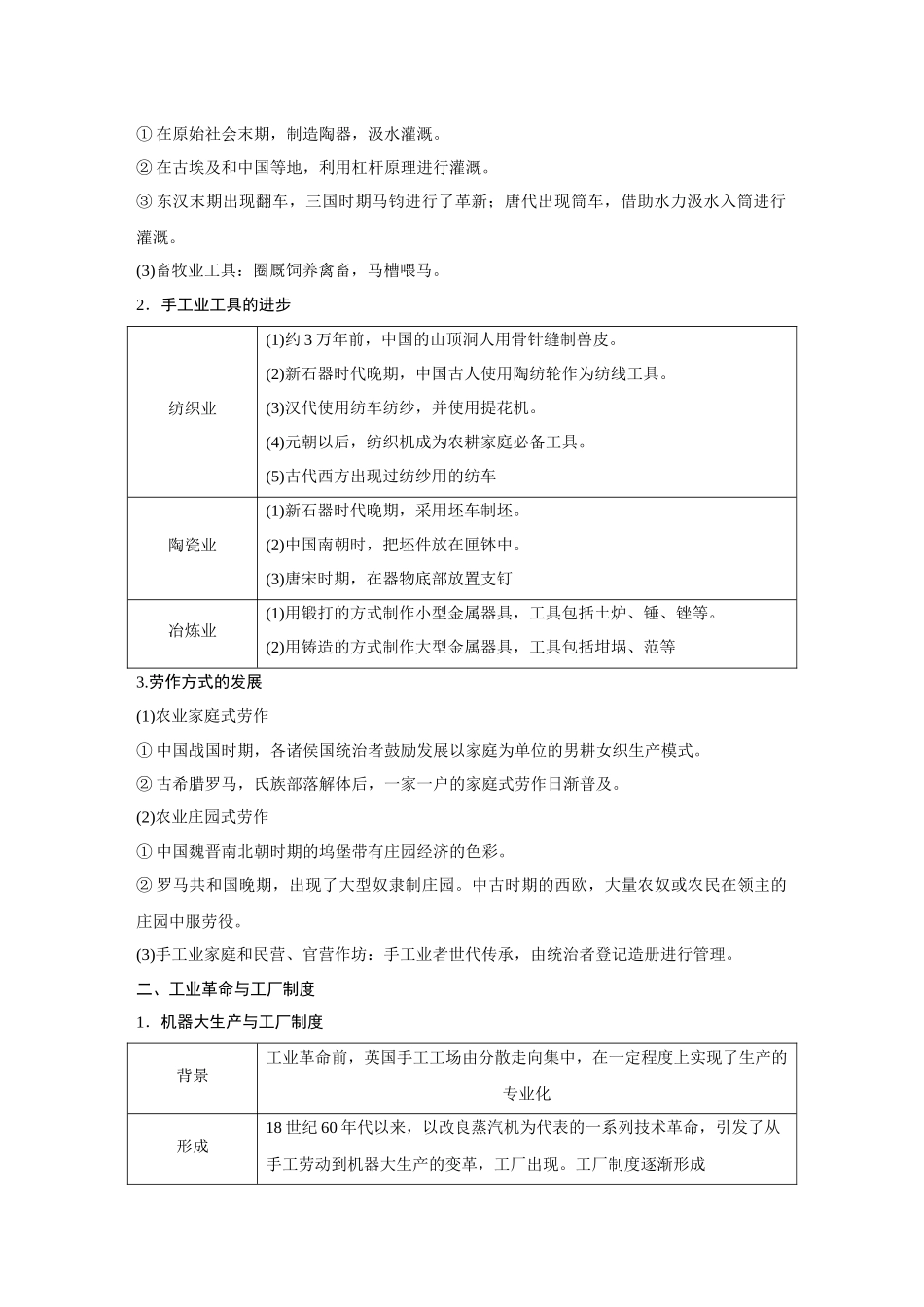 2026《金版教程》高考复习方案历史经典版-第54讲  生产工具与劳作方式.docx_第2页