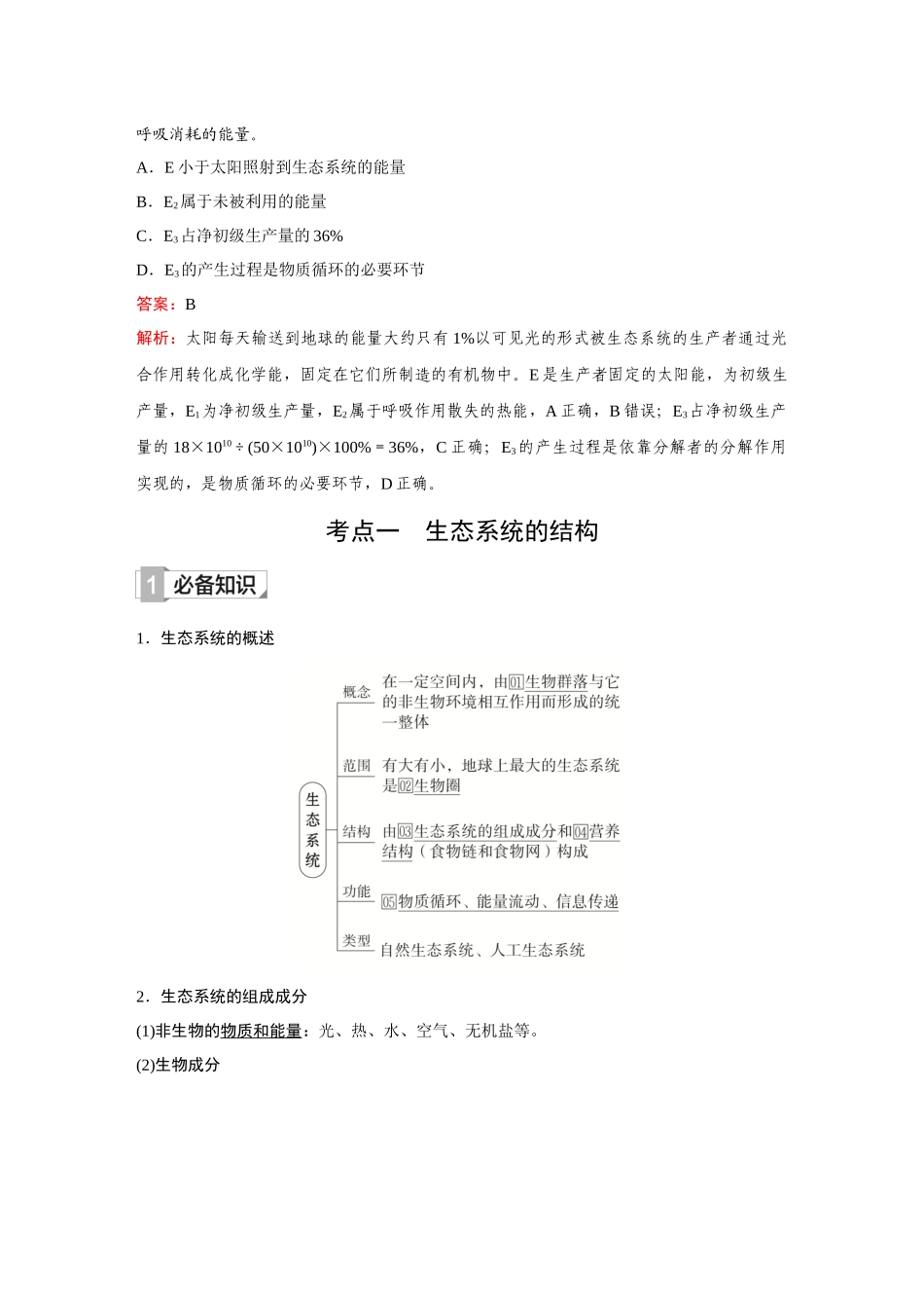 2026《金版教程》高考复习方案生物创新不定项版-第29讲 生态系统的结构与能量流动.docx_第2页