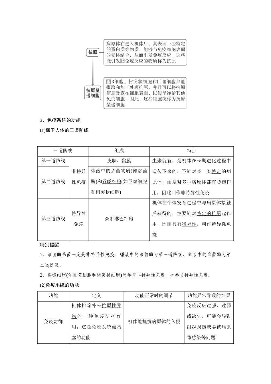 2026《金版教程》高考复习方案生物经典不定项版-第七单元  第7课时  免疫系统和特异性免疫.docx_第3页