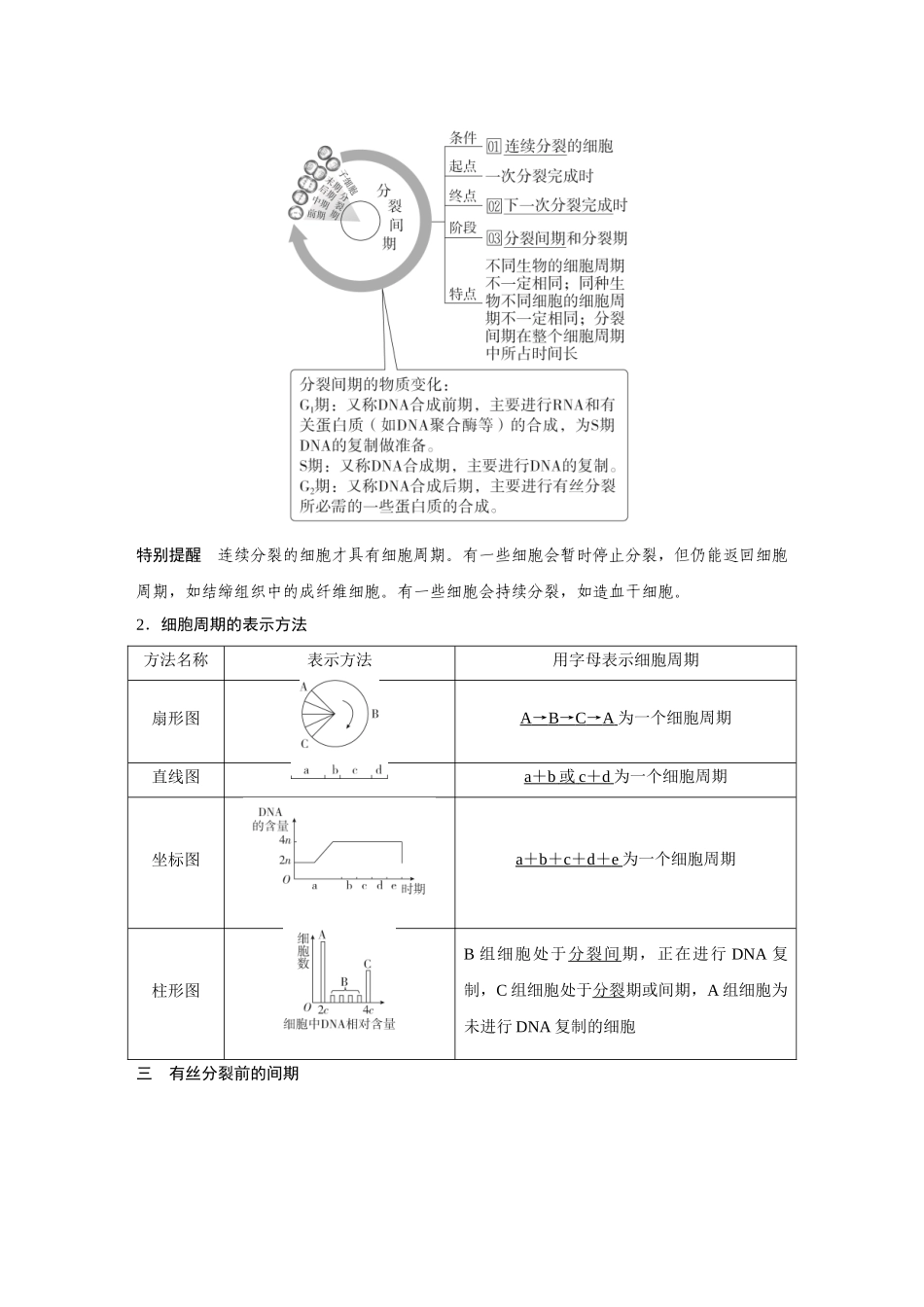 2026《金版教程》高考复习方案生物经典不定项版-第三单元 第1课时 细胞的增殖.docx_第2页