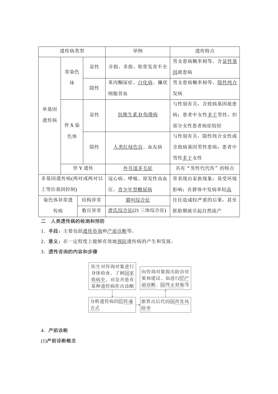 2026《金版教程》高考复习方案生物经典不定项版-第四单元  第7课时  人类遗传病.docx_第2页