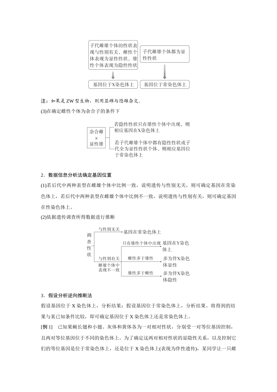 2026《金版教程》高考复习方案生物经典不定项版-第四单元  微专题8  基因位置的判断及相关实验设计.docx_第2页