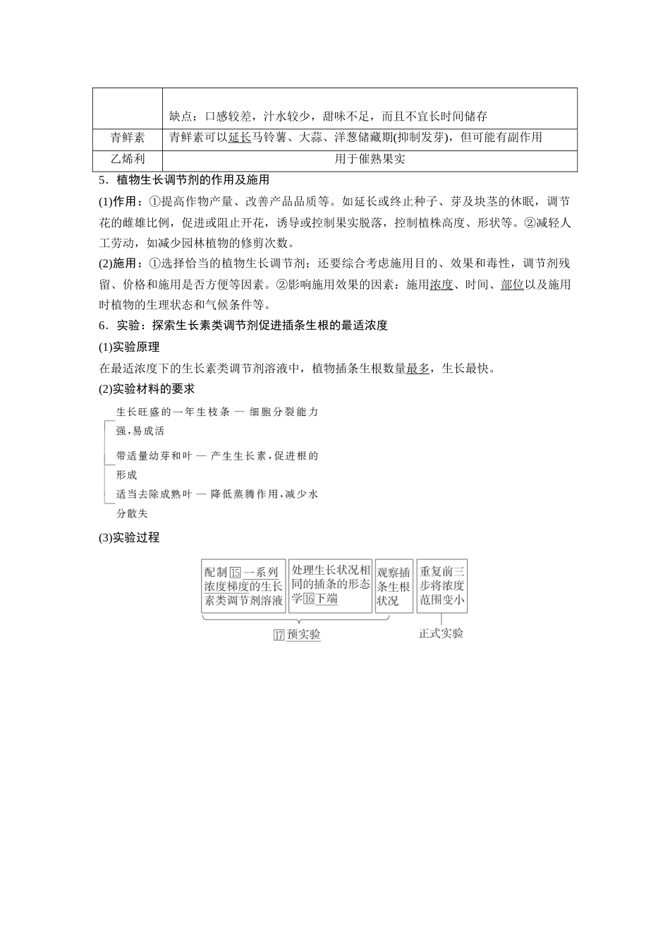 2026《金版教程》高考复习方案生物经典单选版-第八单元  第2课时  其他植物激素、植物生长调节剂及环境因素参与调节植物的生命活动.docx_第3页